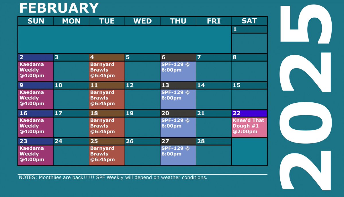Discord and Instagram saw it first but here is our schedule of the month🔥