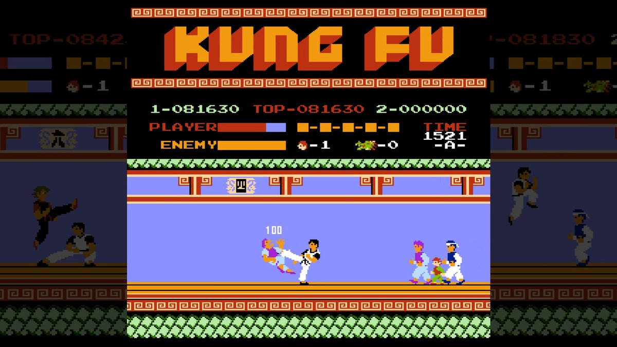 I've played a few Kung Fu Master versions from back in the day including the arcade, Apple II, C64, NES, Atari 2600. Still great to pick up and play and enjoyed playing through it on the NES.   

youtu.be/e5ersw2NkR0 

#retrogaming #nes
