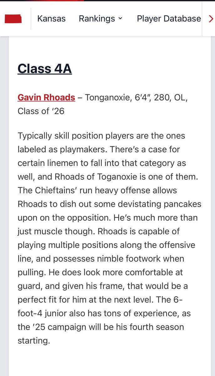 Gavin Rhoads (@gavinrhoads6) on Twitter photo Thanks for the write up <a href="/PrepRedzoneKS/">Prep Redzone Kansas</a> I’m excited to work hard and ball out again next year! Thanks for the write up <a href="/PrepRedzoneKS/">Prep Redzone Kansas</a> I’m excited to work hard and ball out again next year!