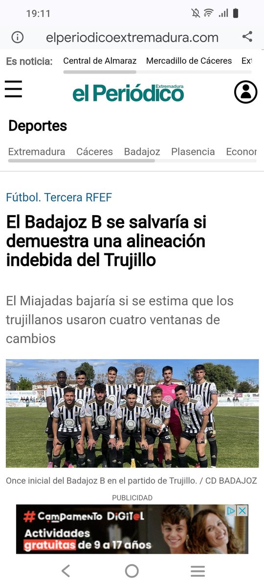 rvelarde1's tweet photo. @JAReinaGonzalez @SPV_OFICIAL @Trujillo_CF Pues señores del @trujillo_cf voy a darle la defensa hecha al @spv_oficial os recuerdo que el Badajoz B bajó hace 3 años a primera extremeña porque recurrió que el rival hizo 4 ventanas de cambios y la @FedExFutbol dijo pos nada. Sabéis quién era el rival? Si el Trujillo https://t.co/cV4Fmu70Bz