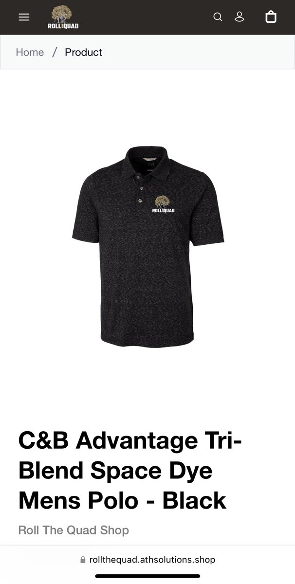 Just found this awesome polo on the Roll The Quad Shop 🔥🔥. Might have to get it… what do y’all think?? 
<a href="/rollthequadNIL/">Roll The Quad NIL</a> 
rollthequad.athsolutions.shop