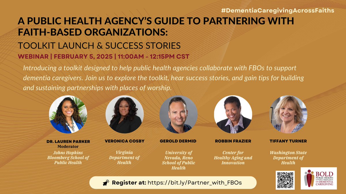 The John A. Hartford Foundation (@johnahartford) on Twitter photo đź’» WEBINAR | Join <a href="/PHCOE_DC/">BOLD Center of Excellence on Dementia Caregiving</a> for its webinar TOMORROW at 12pm ET & learn about a new toolkit designed to help public health agencies work with faith-based organizations to support dementia family caregivers. Hear examples of successful partnerships & more: ow.ly/qw8r50UTlZ5 đź’» WEBINAR | Join <a href="/PHCOE_DC/">BOLD Center of Excellence on Dementia Caregiving</a> for its webinar TOMORROW at 12pm ET & learn about a new toolkit designed to help public health agencies work with faith-based organizations to support dementia family caregivers. Hear examples of successful partnerships & more: ow.ly/qw8r50UTlZ5