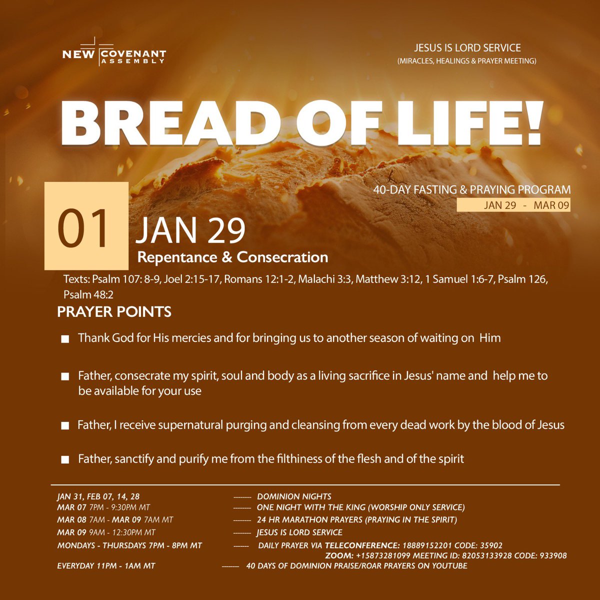 NCACalgary's tweet photo. Our first fast of the year has begun 

Get plugged in!

Day 1-4 https://t.co/IdfIWSLTXd