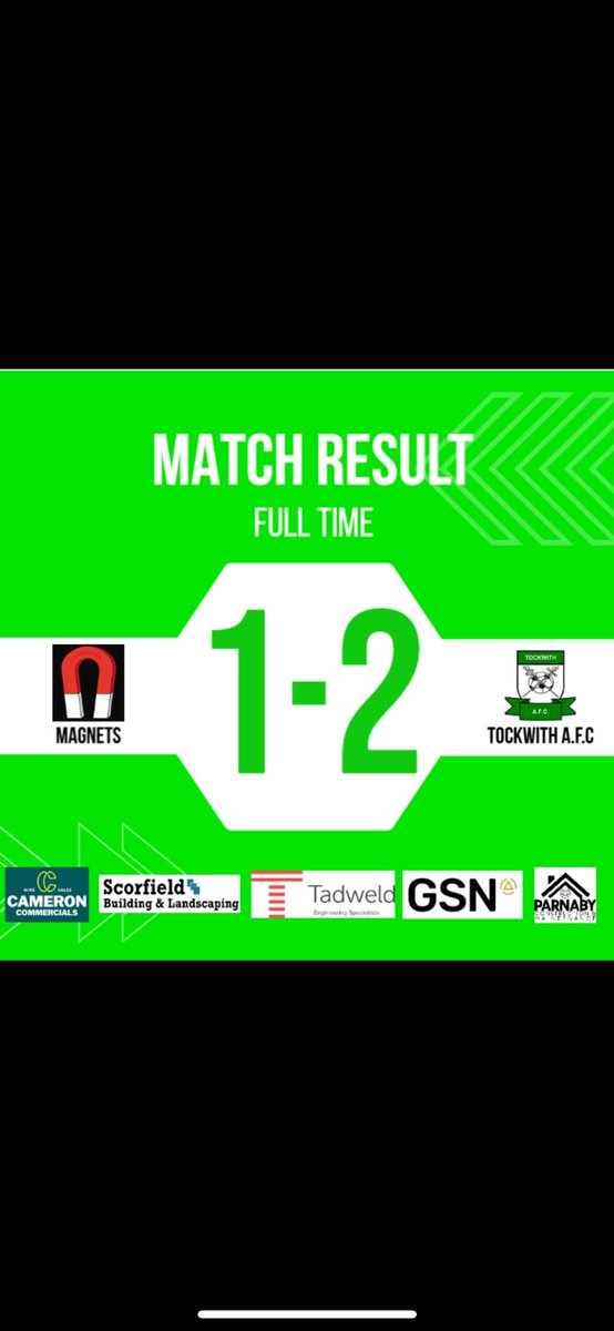 Tadcaster Magnets (@tadmagfc) on Twitter photo Weekend results:
First team produce a solid display beating Ozzo 3-1 away from home.
Goals from: Dom, Frankie and Scott
Reserves lost 2-1 to league leaders <a href="/tockwithafc/">Tockwith AFC</a>
Goal scorer: Kingy Weekend results:
First team produce a solid display beating Ozzo 3-1 away from home.
Goals from: Dom, Frankie and Scott
Reserves lost 2-1 to league leaders <a href="/tockwithafc/">Tockwith AFC</a>
Goal scorer: Kingy