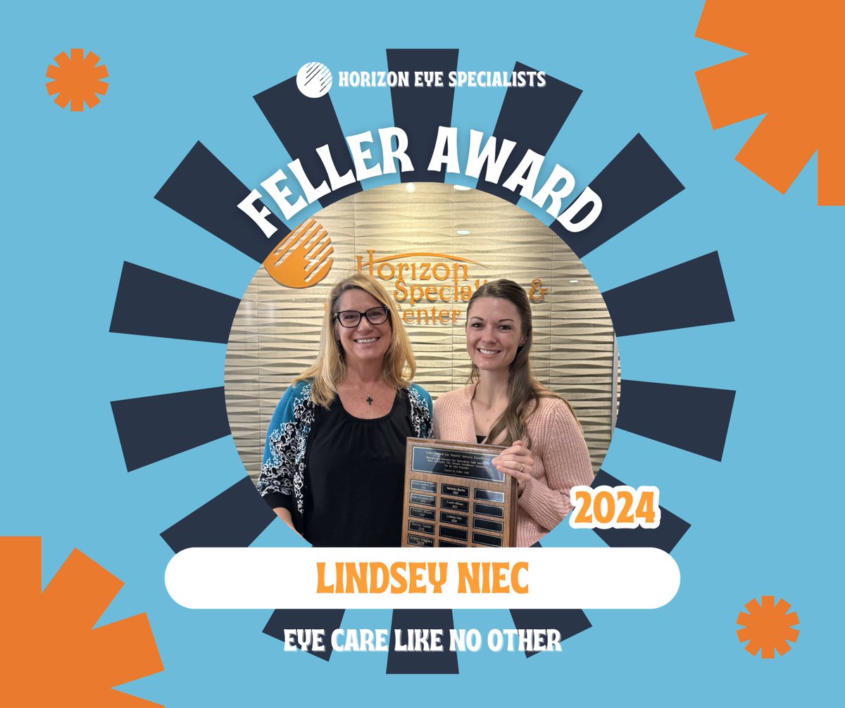 AZLasik's tweet photo. 🌟 Meet Our 2024 Feller Award Winner: Lindsey Niec! 🌟

We’re thrilled to announce Lindsey Niec, our incredible Patient Services Call Center Lead, as the recipient of the 2024 Feller Award! 🏆 

#FellerAward #EyeCareLikeNoOther #HorizonEyeSpecialists #EyeCareHero #PatientFirst https://t.co/1m8HxbwkXG