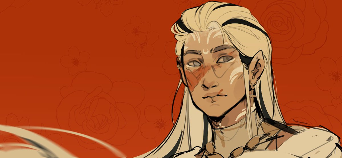 Still working on a bunch of big projects and don't have anything to share just yet, so I'ma make you look at this doodle of my DND character Storm ᐢ. .ᐢ₎