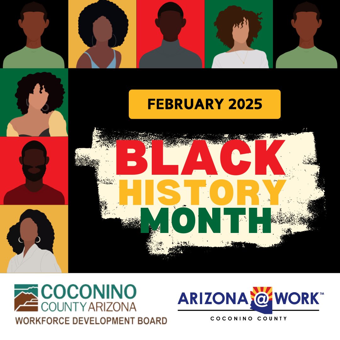 CCWDBAZ's tweet photo. With the proclamation approved by the Coconino County Board of Supervisors on February 4, Coconino Workforce Development joins the celebration, emphasizing the significant contributions of African Americans to our history.

#blackhistorymonth #workforce #coconino https://t.co/6PB2ihZz90