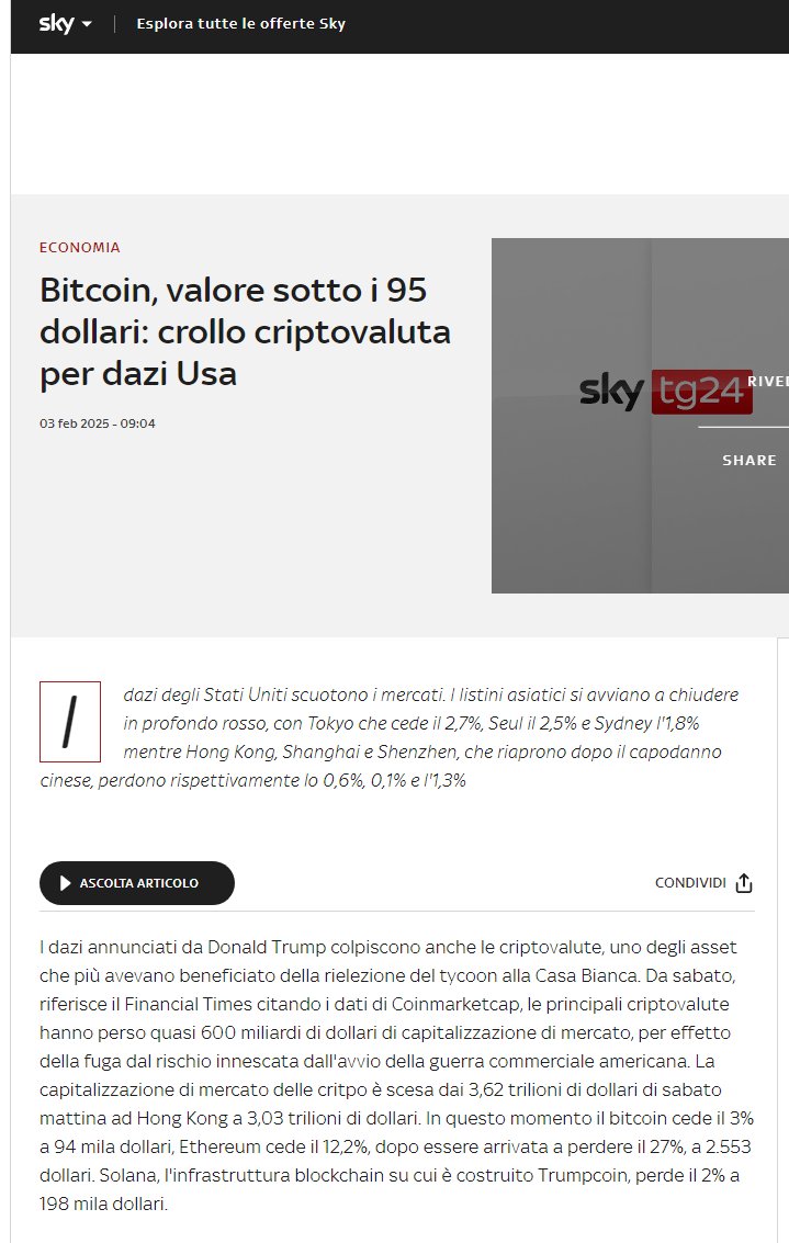R_Callegaro's tweet photo. @crypto_gateway Segnalazione articolo top: Skytg24 dice che bitcoin è a 94 dollari, Solana a 198000, mercato critpo.
https://t.co/Q4XQKg07w9 https://t.co/cX1HBRbfbF