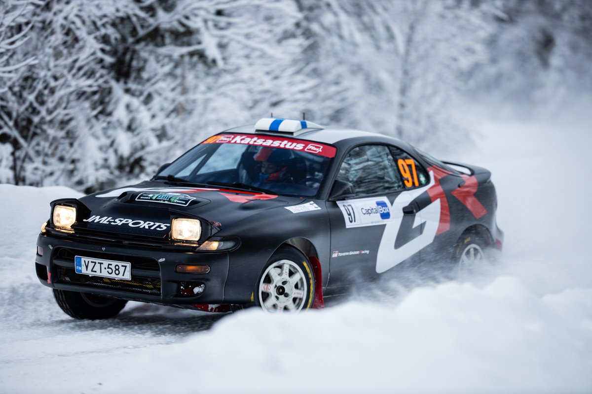 TGR_WRC's tweet image. Jari-Matti’s Celica looking sub-zero cool in the snow 🧊😍

#ToyotaGAZOORacing #Celica #ArcticRally