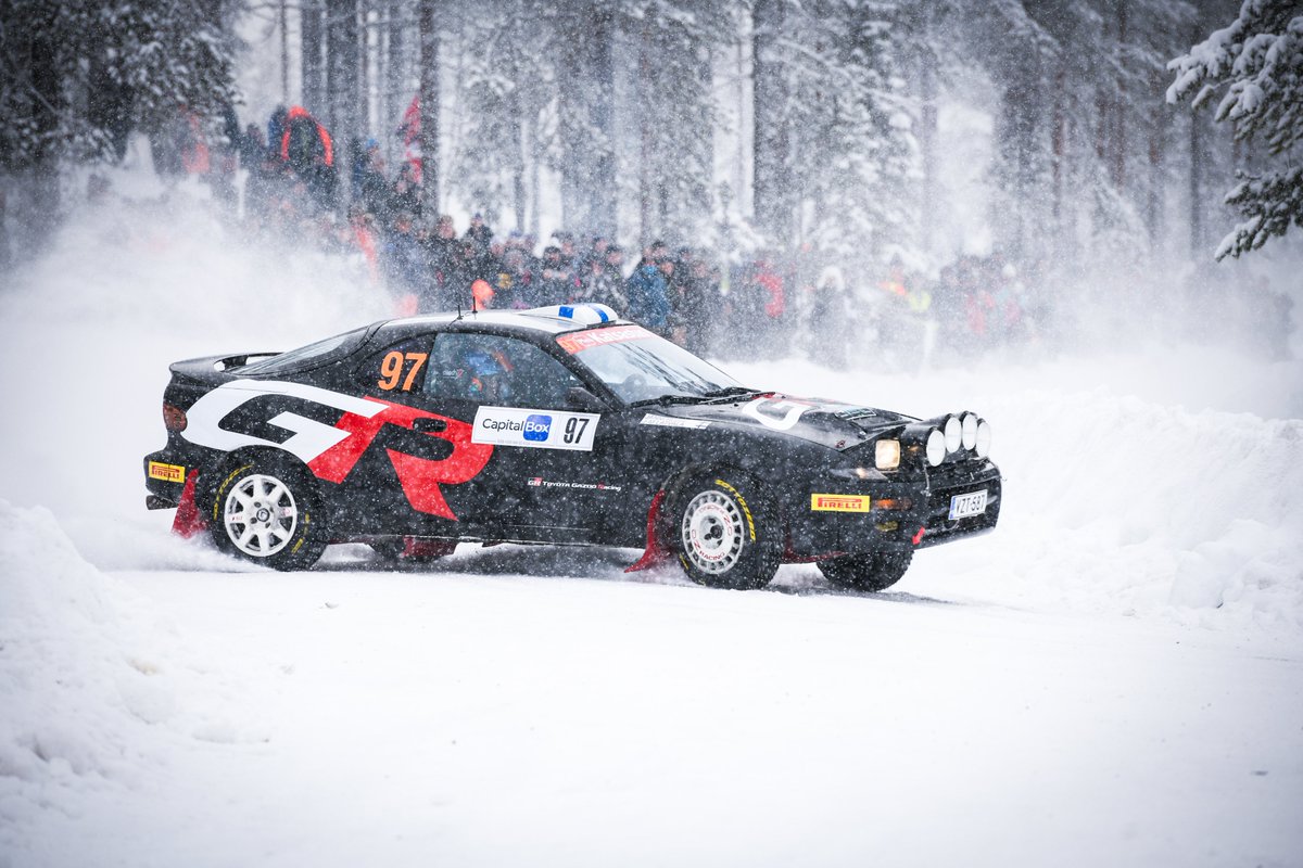 TGR_WRC's tweet image. Jari-Matti’s Celica looking sub-zero cool in the snow 🧊😍

#ToyotaGAZOORacing #Celica #ArcticRally