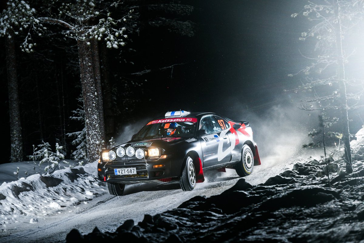 TGR_WRC's tweet image. Jari-Matti’s Celica looking sub-zero cool in the snow 🧊😍

#ToyotaGAZOORacing #Celica #ArcticRally