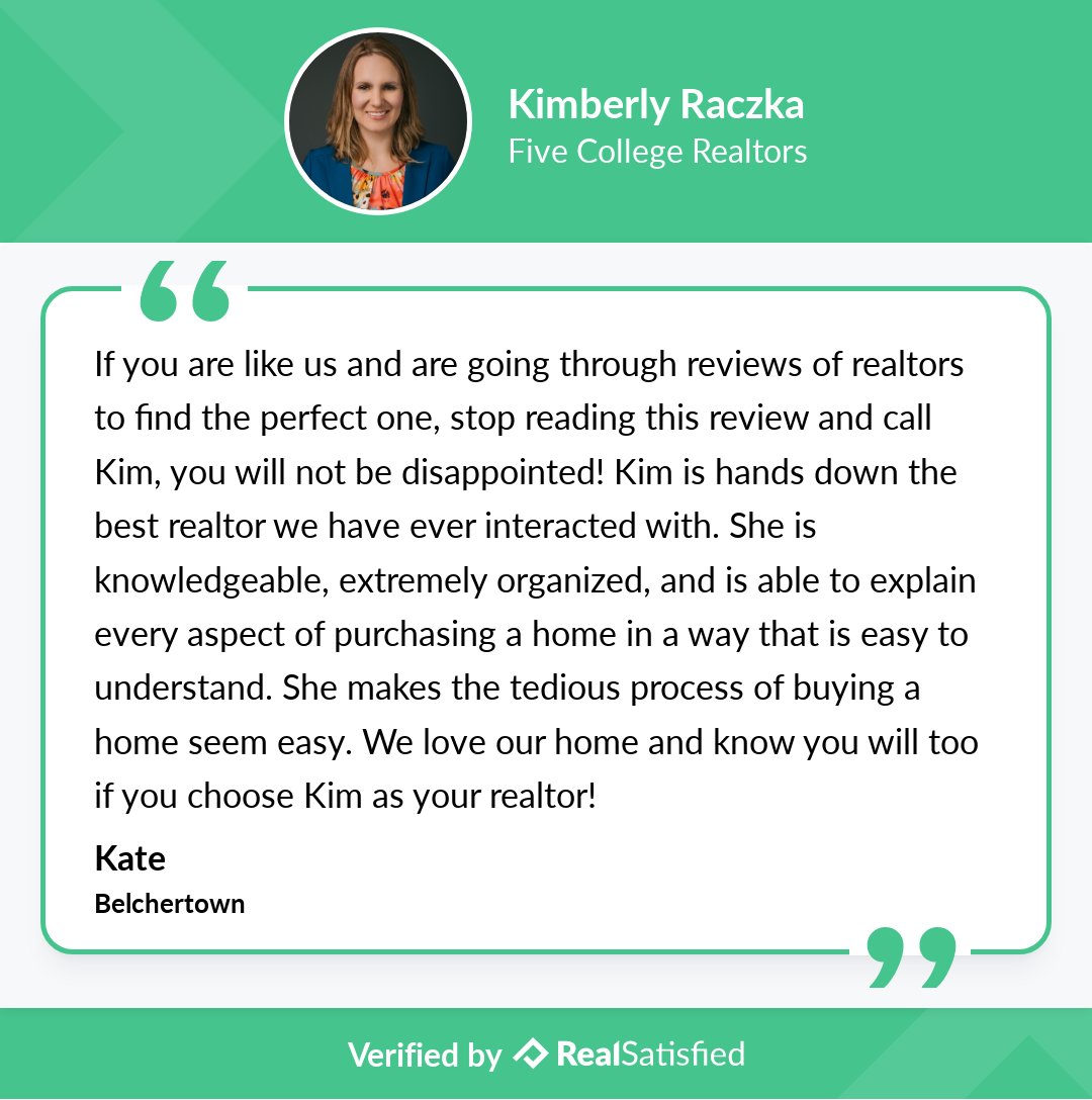 KimRaczkaSells's tweet photo. You know what makes me happy? A happy client. https://t.co/5jqNwng72m via @realsatisfied https://t.co/xvBKN0lD2n