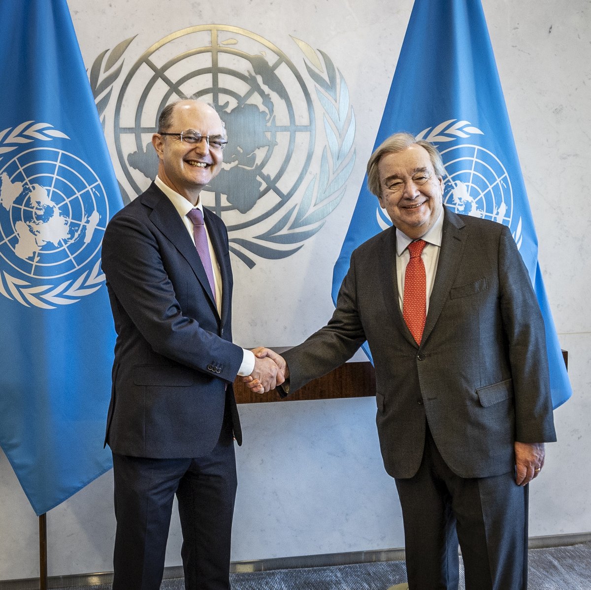Austria UN (@austriaun) on Twitter photo We are pleased to announce that Amb. <a href="/koessler_g/">Gregor W. Koessler</a> has officially assumed his role as Austria’s new Permanent Representative to the <a href="/UN/">United Nations</a>, following the presentation of his credentials to UNSG <a href="/antonioguterres/">António Guterres</a> today. 🇦🇹 remains a reliable partner for the UN & a messenger for peace. We are pleased to announce that Amb. <a href="/koessler_g/">Gregor W. Koessler</a> has officially assumed his role as Austria’s new Permanent Representative to the <a href="/UN/">United Nations</a>, following the presentation of his credentials to UNSG <a href="/antonioguterres/">António Guterres</a> today. 🇦🇹 remains a reliable partner for the UN & a messenger for peace.