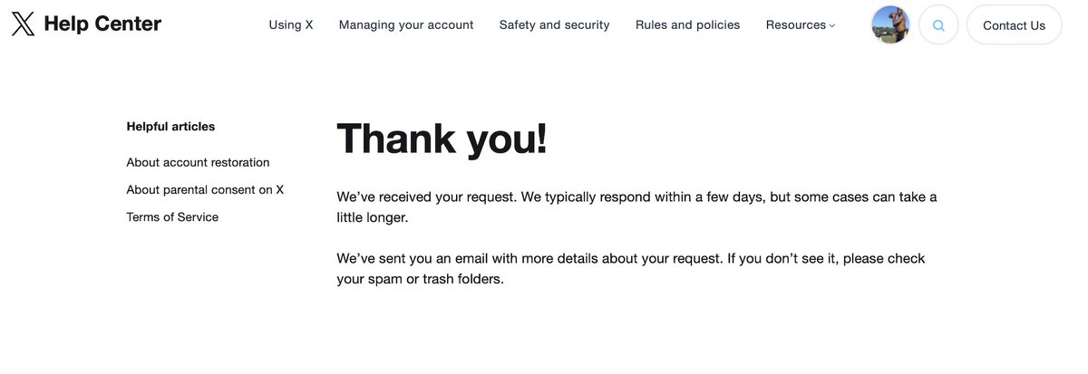 t_rav77's tweet photo. Only issue is Twitter are impossible to contact and while I have filled in their form like 10 times they have not sent me any email confirmation of this like they say they will. https://t.co/z8JkAT4YJ3