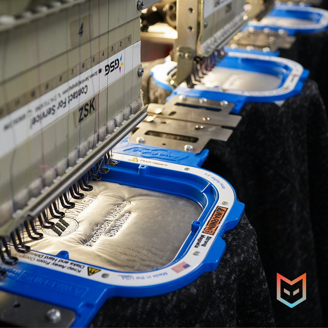 FCEmbroidery's tweet photo. One logo. Four machines. All at once. 🔥
Our embroidery team runs like clockwork. Tight deadline? We don’t even flinch.
What’s your dream design? #CustomApparel #FCE #Embroidery #behindthescenes https://t.co/CmFmoirHfF