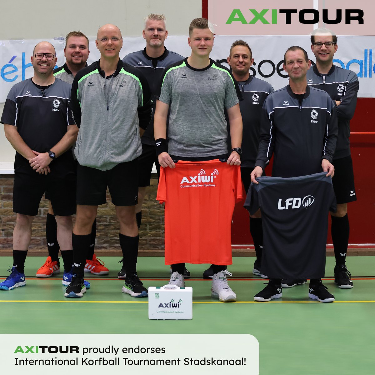 🙌 AXITOUR proudly endorses International Korfball Tournament Stadskanaal! 🙌

It's great when organisations use AXIWI technology in their events. And here you see that “Stadskanaal ’74” uses our AXIWI communication systems to the fullest.

We are happy to support this event!