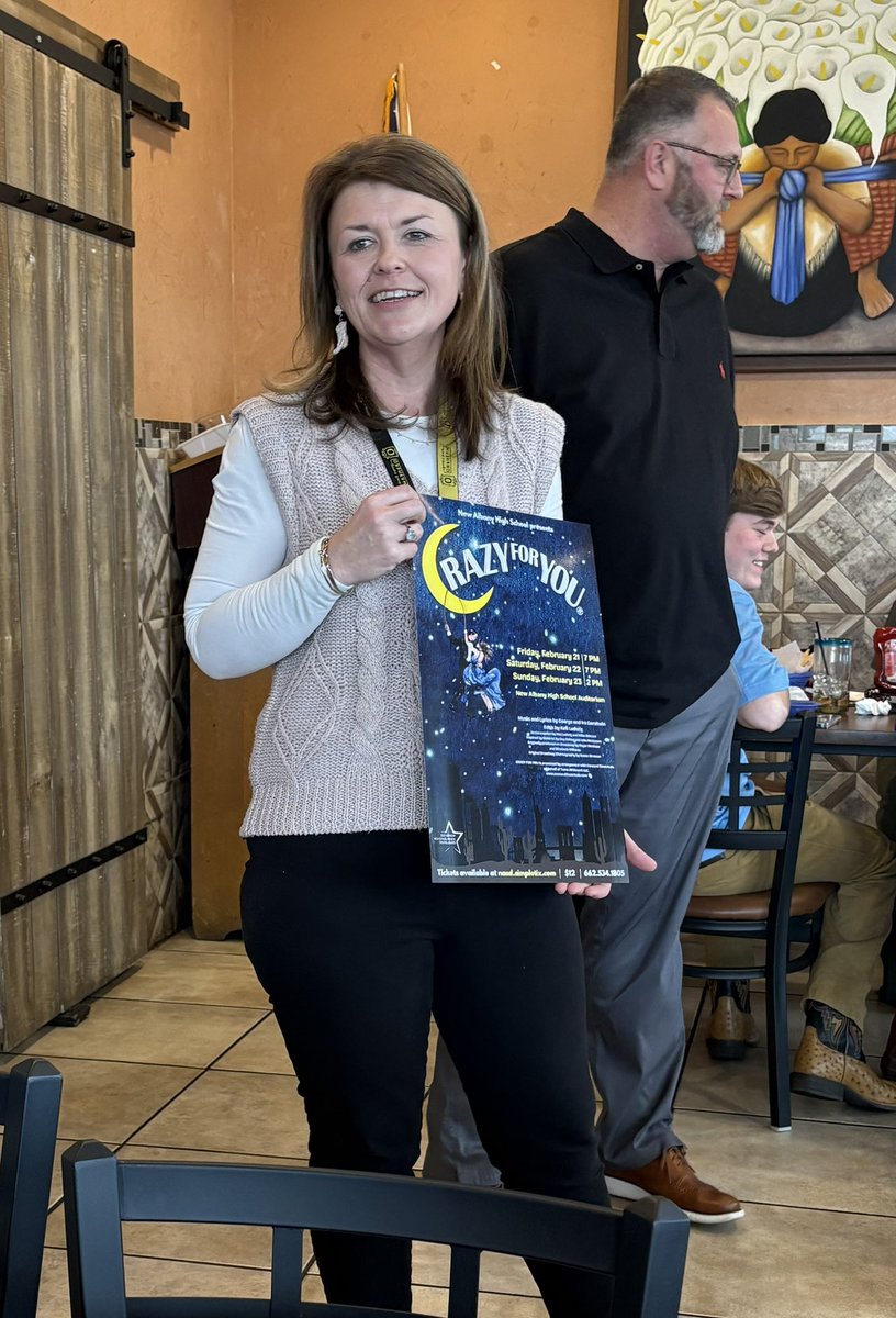 naschoolupdates's tweet photo. Cast members and production staff gave a preview of the upcoming NAHS School Musical “Crazy for You” at Kiwanis Club today. https://t.co/d7s2IvnYyi