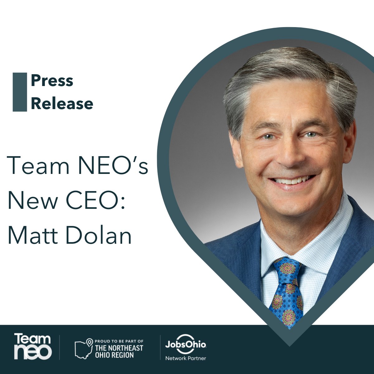 TeamNEO's tweet photo. The Team NEO Board of Directors is proud to announce Matt Dolan as our new CEO, effective today.

Please join us in welcoming him into this vital leadership role!

🔗 https://t.co/hDoLek2Hox

#TeamNEO #NortheastOhioRegion #NEOhio #EconDev #vibranteconomy #economicvibrancy #VEI https://t.co/Db2SbZBrHX