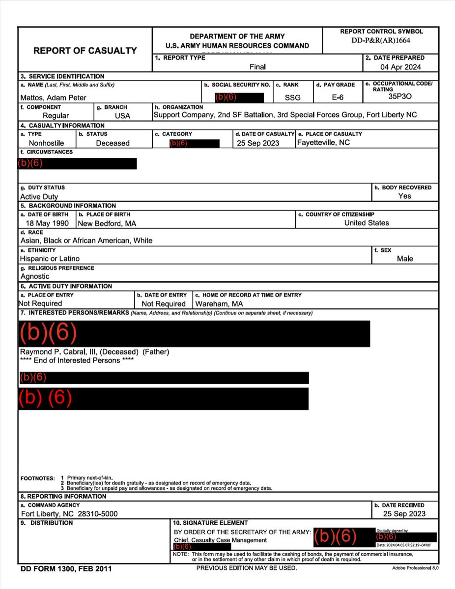 It's official. The US Army will no longer disclose the circumstances under which soldiers die at Fort Bragg. The public has lost its right to know whether these men were murdered, overdosed on drugs, or committed suicide. That's all classified now.