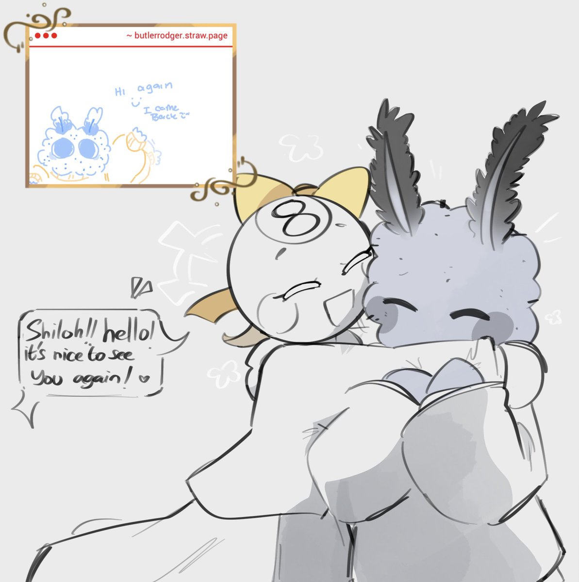 TheButlerRodger's tweet image. ୧⊱ Toodles very much enjoyed the return of a familiar friend ♡ ⊰୨