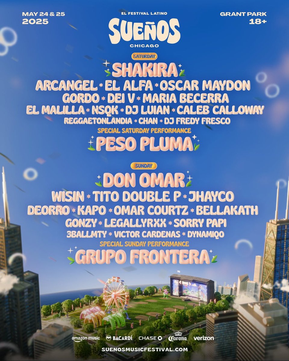 ¡De Valle de Chalco, a tu barrio y también a Chicago!

Sábado 24 Mayo, Chicago 🇺🇸🇲🇽
<a href="/SuenosFestival/">Sueños Festival</a> 

¿Onde están mis latinos? 🙈🇲🇽🇨🇴🇨🇱🇵🇷🇻🇪🇬🇹