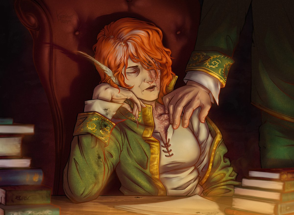 Закончил финальную редактуру "Теней дома надежды". 
Прошу к столу. 

Это история об уставшей женщине, которая отошла от геройских дел и пытается найти спасение в воспитании сирот.

Ссылки:
epub: drive.google.com/file/d/1d6cxpb…
fb2: drive.google.com/file/d/1_gTr5U…

арт <a href="/KaminariTaimei/">Kaminari Taimei</a>