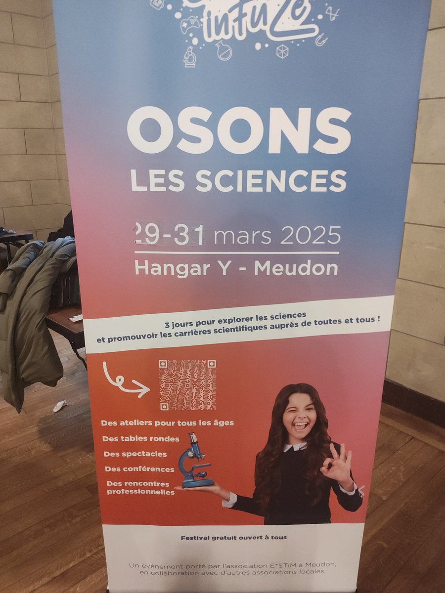 Ravie d'accompagner la formidable équipe en charge  du festival Science Infuze à Meudon les 29,30,31 mars à Meudon sélectionné par  <a href="/FemmesNumerique/">Femmes@Numérique</a> et soutenu par <a href="/InterElles/">Cercle InterL</a> <a href="/femmesetmaths/">femmes et maths</a> <a href="/femmesetscience/">Chaire Femmes et Science</a> pour inciter les jeunes à choisir les STEM.Bravo <a href="/wlouvel/">Wassila Louvel</a> <a href="/1ElisaMoreno/">Élisabeth Moreno</a>