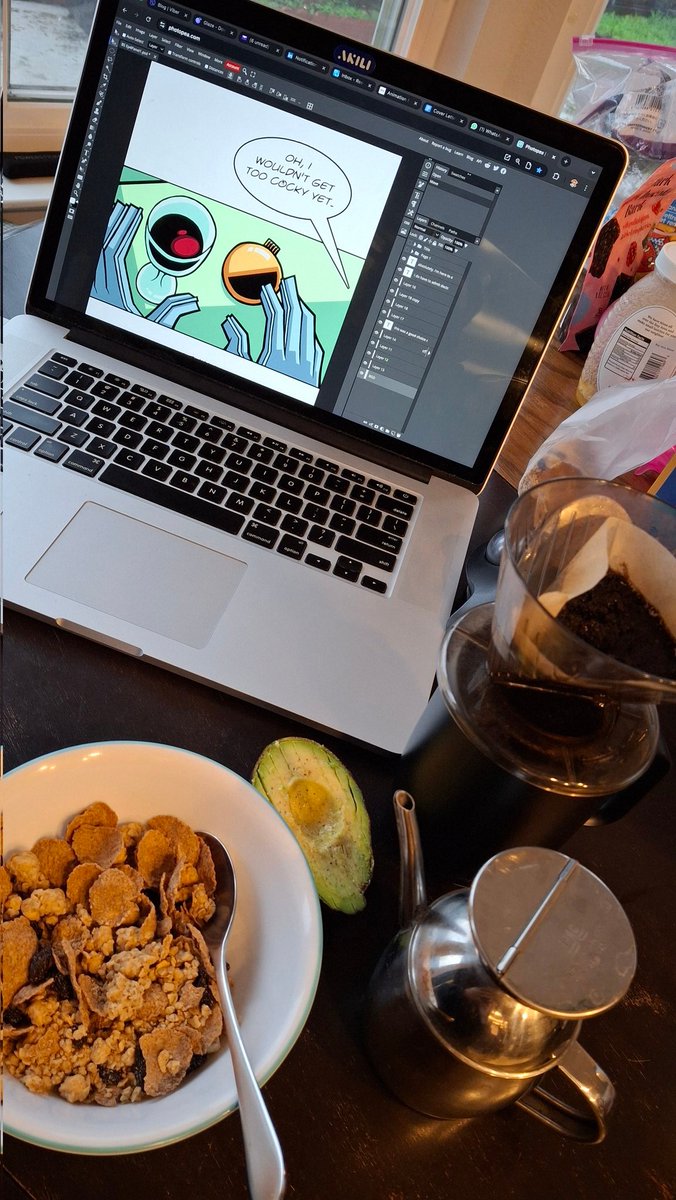 Its a tough time in my industry right now, but to everybody out there, hang in there and keep hustling to get work, but don't forget to work on your own stuff too! (And eat healthy) #indiecomics #thebombsquad #comicbooks #freelanceblues #unemploymentblues
