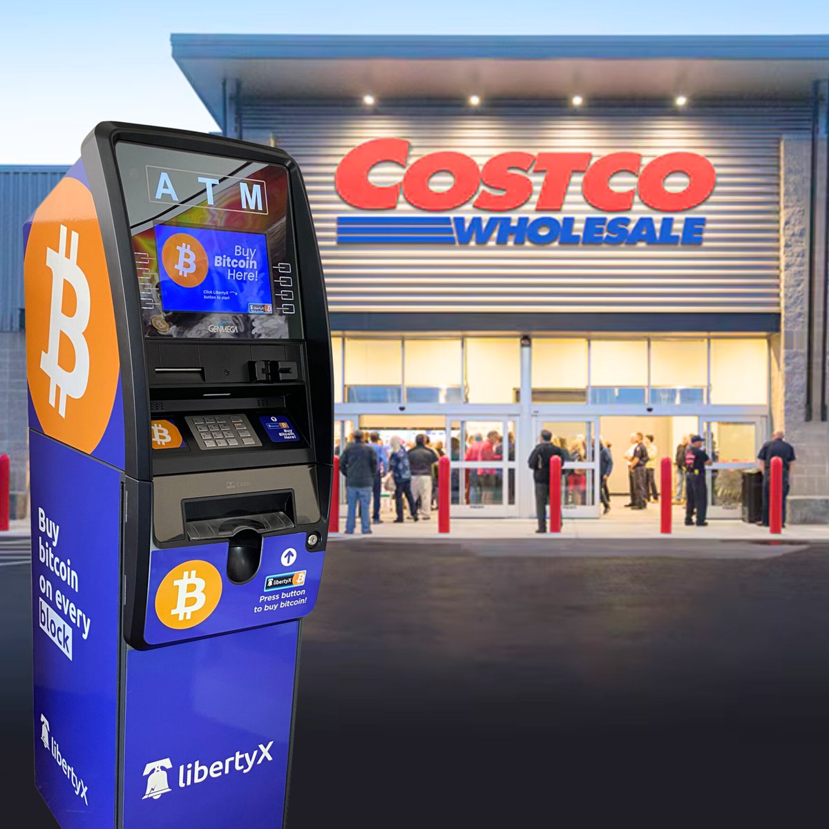 COSTCO NOW SELLS #BITCOIN 🤯

ATMS ARE BEING INSTALLED ACROSS AMERICA‼️