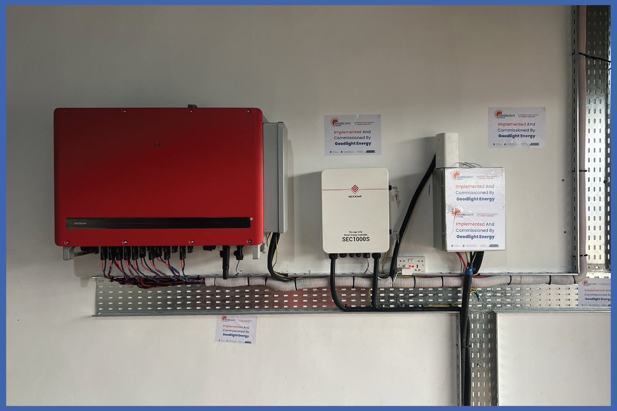 goodlightenergy's tweet photo. We are proud to announce the successful completion of a solar installation for our valued customer, Rasmi Pure Water, in Mogadishu. This project features @Peimar  560W solar panels and a @GoodWe GW110-HT inverter, delivering reliable, efficient, and sustainable energy.

By adopting this system, #Rasmi Pure Water will significantly reduce energy costs while enhancing operational efficiency. This project marks another step towards a greener future and a more sustainable energy landscape in the community.

#RenewableEnergy #SolarPower #Sustainability #CleanEnergy #Mogadishu #GreenFuture