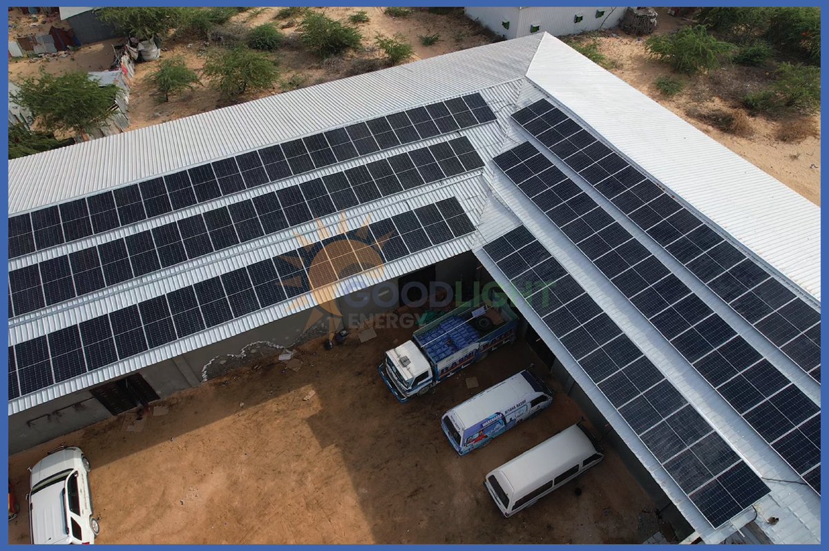goodlightenergy's tweet photo. We are proud to announce the successful completion of a solar installation for our valued customer, Rasmi Pure Water, in Mogadishu. This project features @Peimar  560W solar panels and a @GoodWe GW110-HT inverter, delivering reliable, efficient, and sustainable energy.

By adopting this system, #Rasmi Pure Water will significantly reduce energy costs while enhancing operational efficiency. This project marks another step towards a greener future and a more sustainable energy landscape in the community.

#RenewableEnergy #SolarPower #Sustainability #CleanEnergy #Mogadishu #GreenFuture