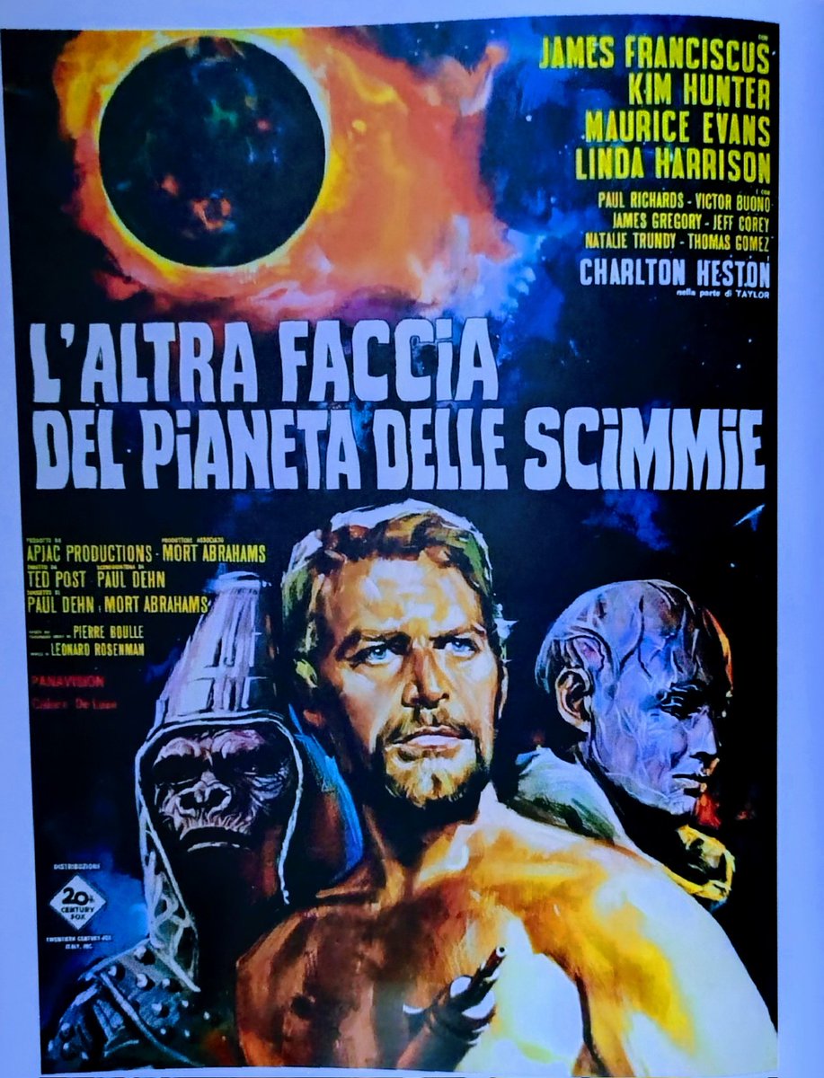 Count_NK's tweet photo. L'affiche du jour:
#LeSecretDeLaPlanèteDesSinges (1970)
#LAltraFacciaDelPianetaDelleScimmie
#BeneathThePlanetOfTheApes
Réalisé par #TedPost
Avec #JamesFranciscus https://t.co/3Kz0neSJ4Q