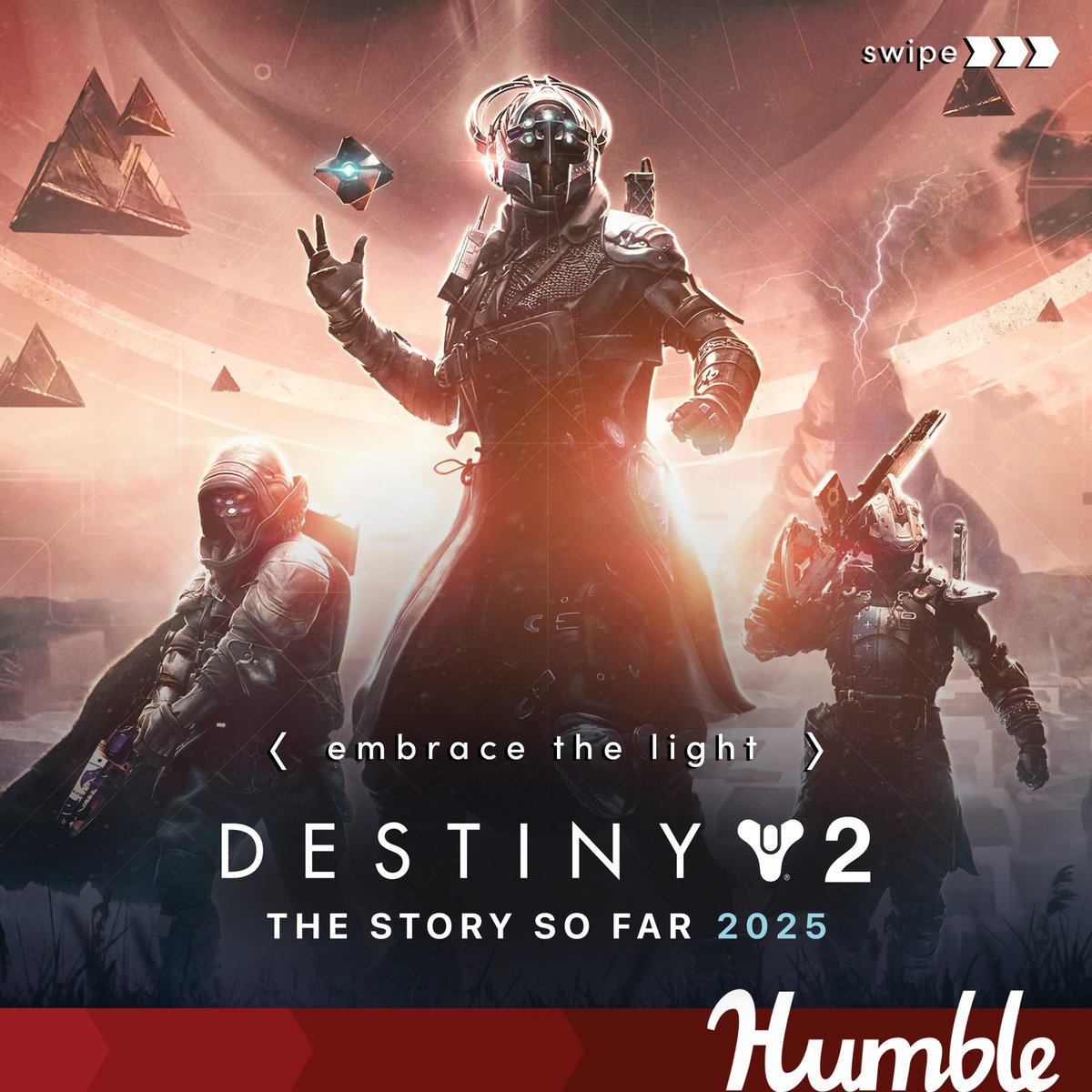 humble's tweet image. Get caught up on everything Destiny 2 has to offer in this epic bundle featuring the base game plus:

- The Witch Queen
- Lightfall
- The Final Shape
- and more! Supports |
bit.ly/3Q3G0fj