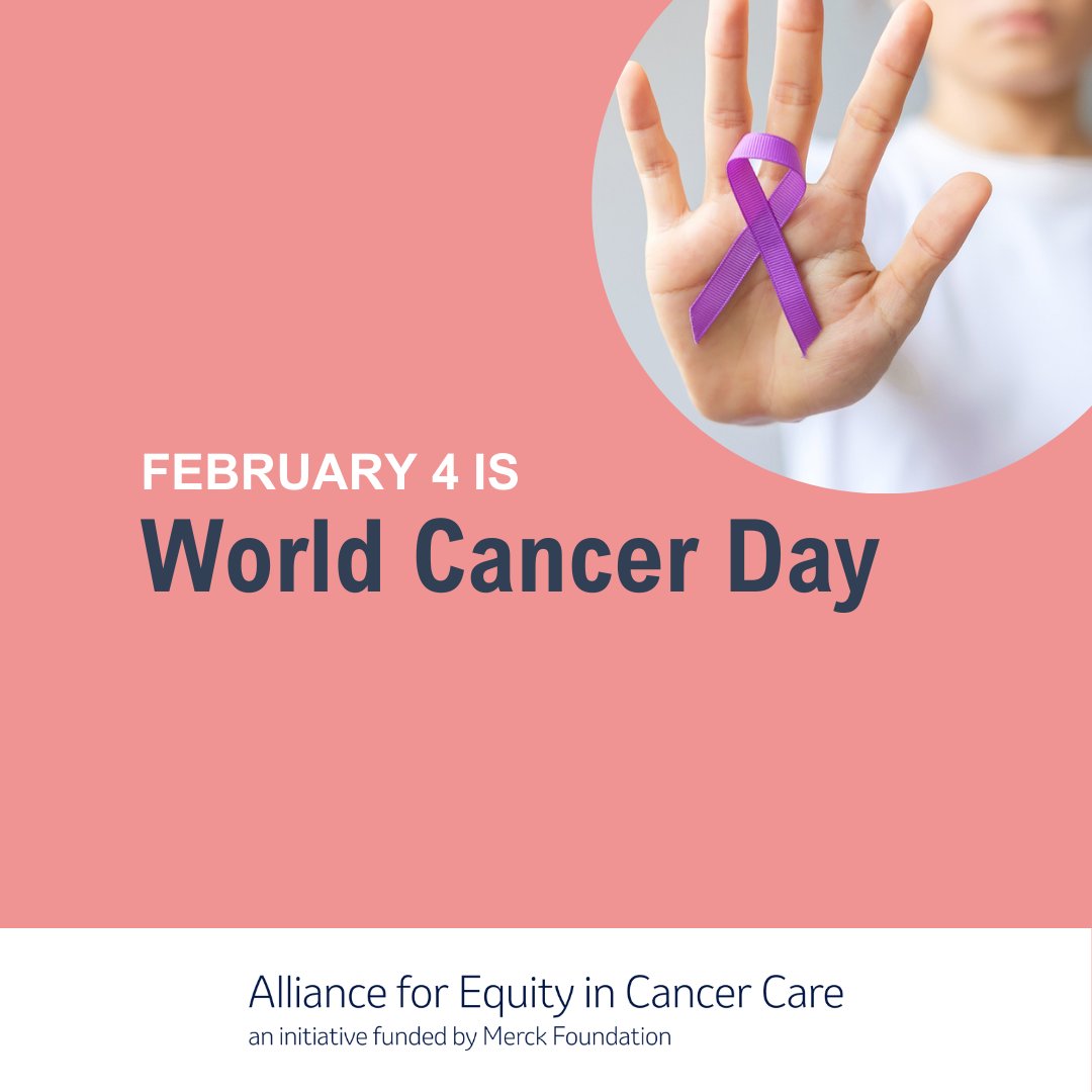 On #WorldCancerDay, we stand united in our commitment to ensuring all patients have access to quality care — regardless of geography, health literacy level or income. #OncAlliance #CancerCareForAll
