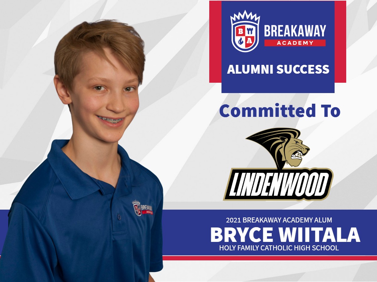 BrkwyAcademy's tweet photo. Congrats to Bryce Wiitala, Breakaway Academy '21 alum, who committed to furthering his education & playing Division I hockey for Lindenwood University!
#breakawayacademyalumni #golions #superioracademics #eliteathletics #exceptionalcharacter https://t.co/QdlpDpDhyo