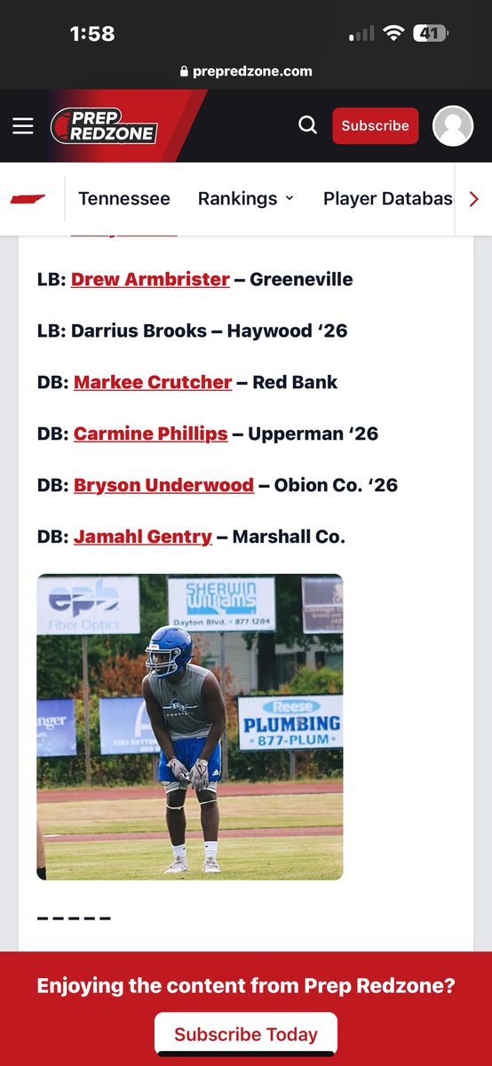 Markee Crutcher (@crutchermarkee) on Twitter photo Blessed to be Prep red-zone 1st team all state <a href="/CSmithScout/">Chris Smith</a> <a href="/Redbank_fb/">Red Bank HS Football</a> <a href="/coachdavis423/">Coach Davis</a> Blessed to be Prep red-zone 1st team all state <a href="/CSmithScout/">Chris Smith</a> <a href="/Redbank_fb/">Red Bank HS Football</a> <a href="/coachdavis423/">Coach Davis</a>