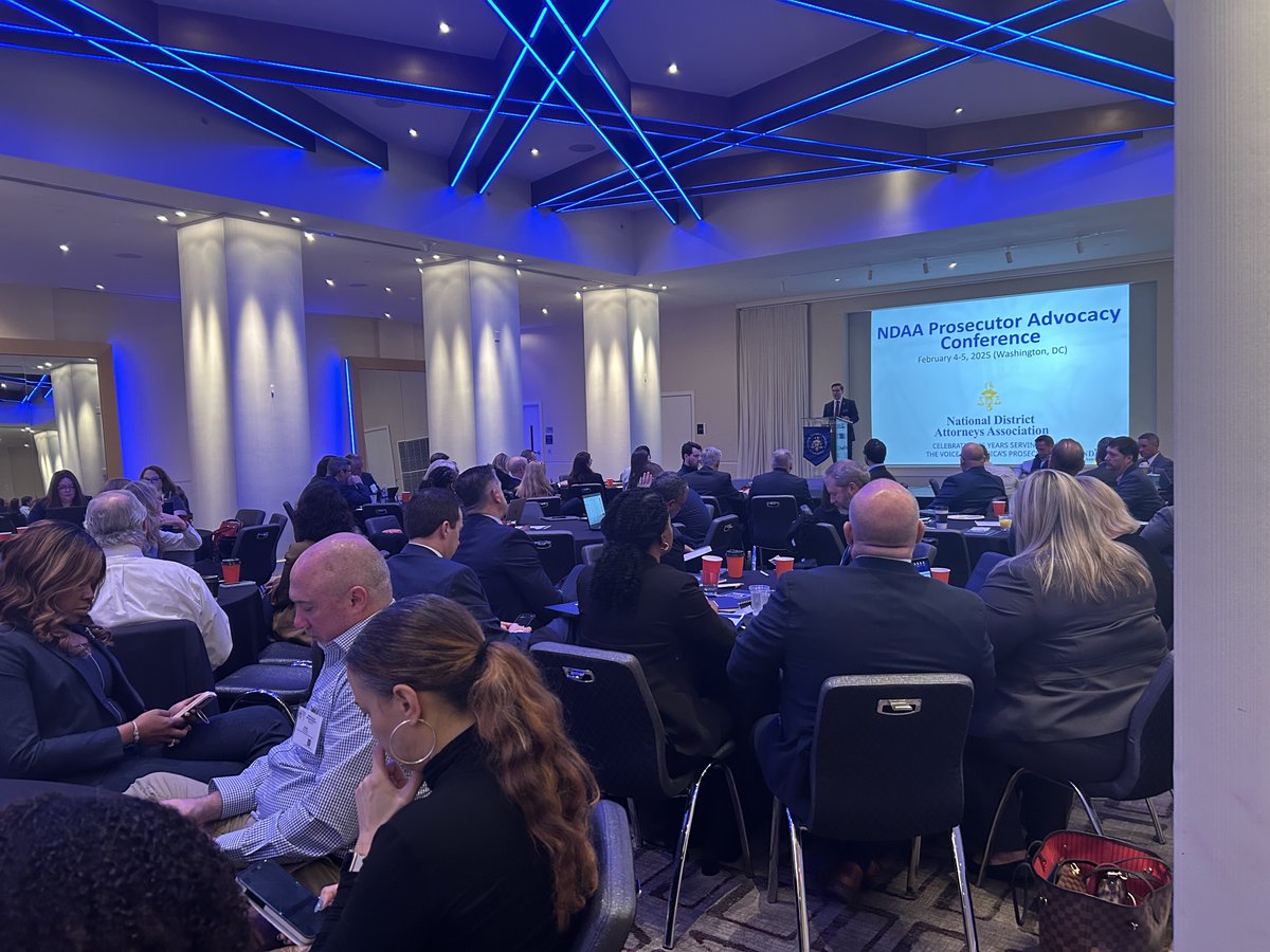 ndaajustice's tweet photo. 📸 Afternoon insights from NDAA's Advocacy Conference! Prosecutors are discussing real solutions to today’s toughest challenges, from organized retail crime to combatting opioid to prosecutor retention strategies. These conversations are shaping the future of prosecution! #NDAA75 https://t.co/bs94RGBNjv