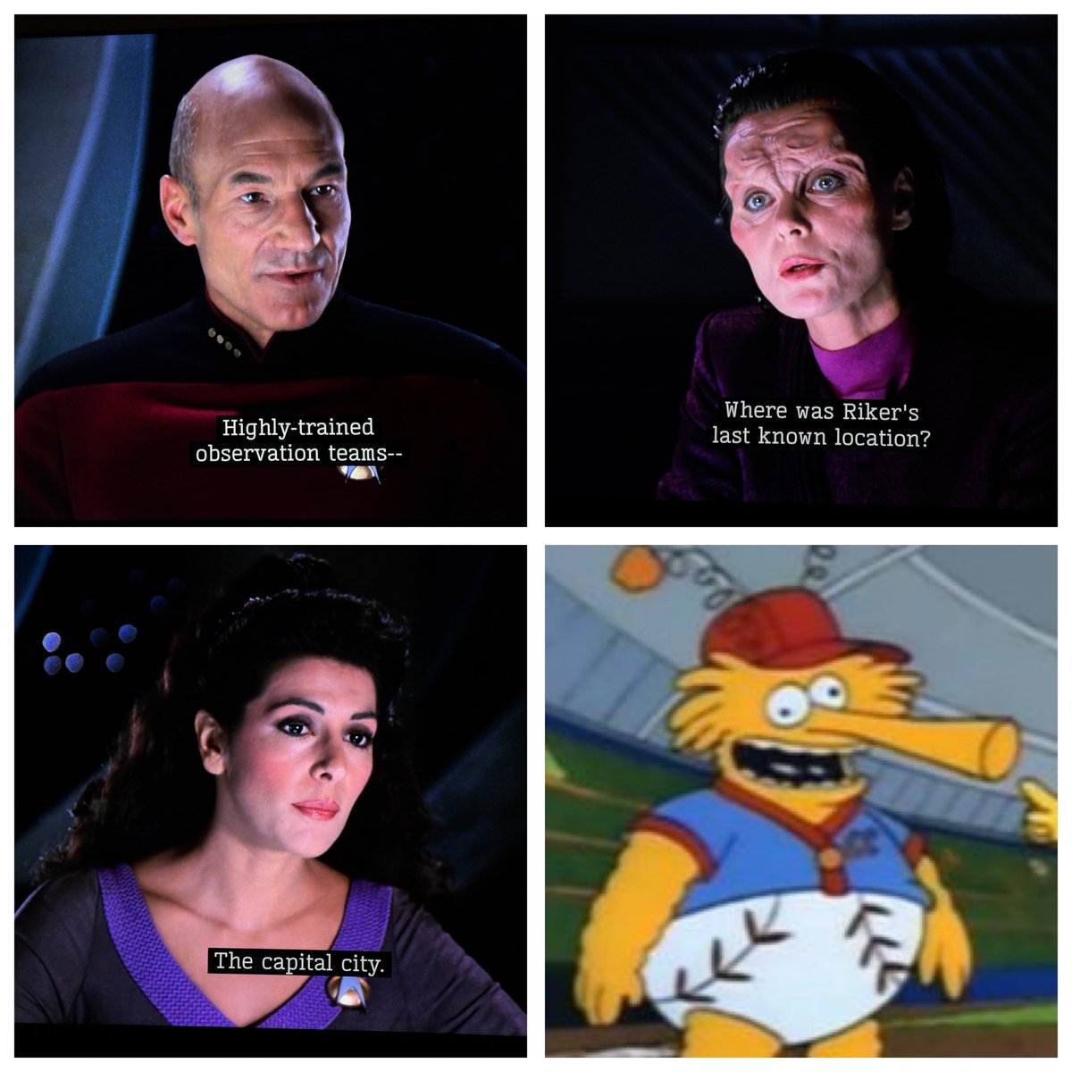 Riker on surveillance