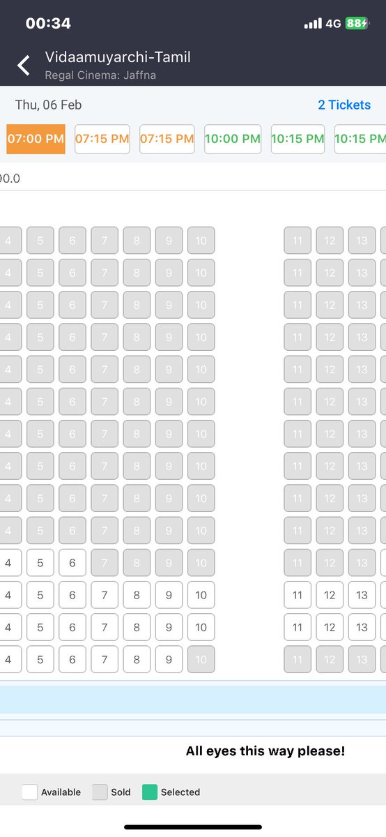 CTFCSL's tweet photo. Srilanka jaffna booking status 💥💥💥💥💥💥💥💥💥 #VidaamuyarchiFeastOnFeb6th #VidaamuyarchiFDFS #VidaaMuyarchiBookings @ThalaAjith_FC @TrollywoodOffl https://t.co/lHH6rGXf8A