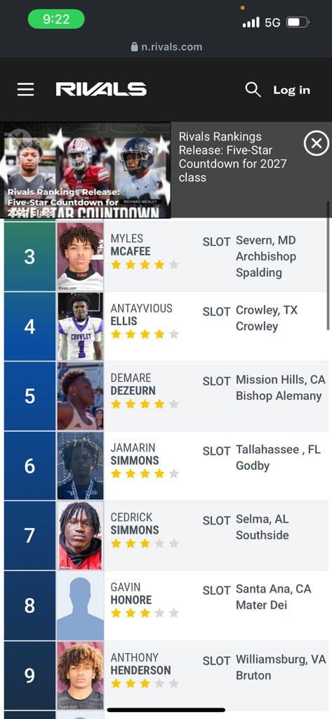 Blessed to be the 8th best in the country for my position💯! #ag2g <a href="/CoachTroop3/">elite_Threatz</a> <a href="/MDFootball/">Mater Dei Football</a> <a href="/OLCoachCam/">Rudy Cambero</a> <a href="/lesfifita/">lesfifita</a> <a href="/adamgorney/">Adam Gorney</a> @RivalsFriedman