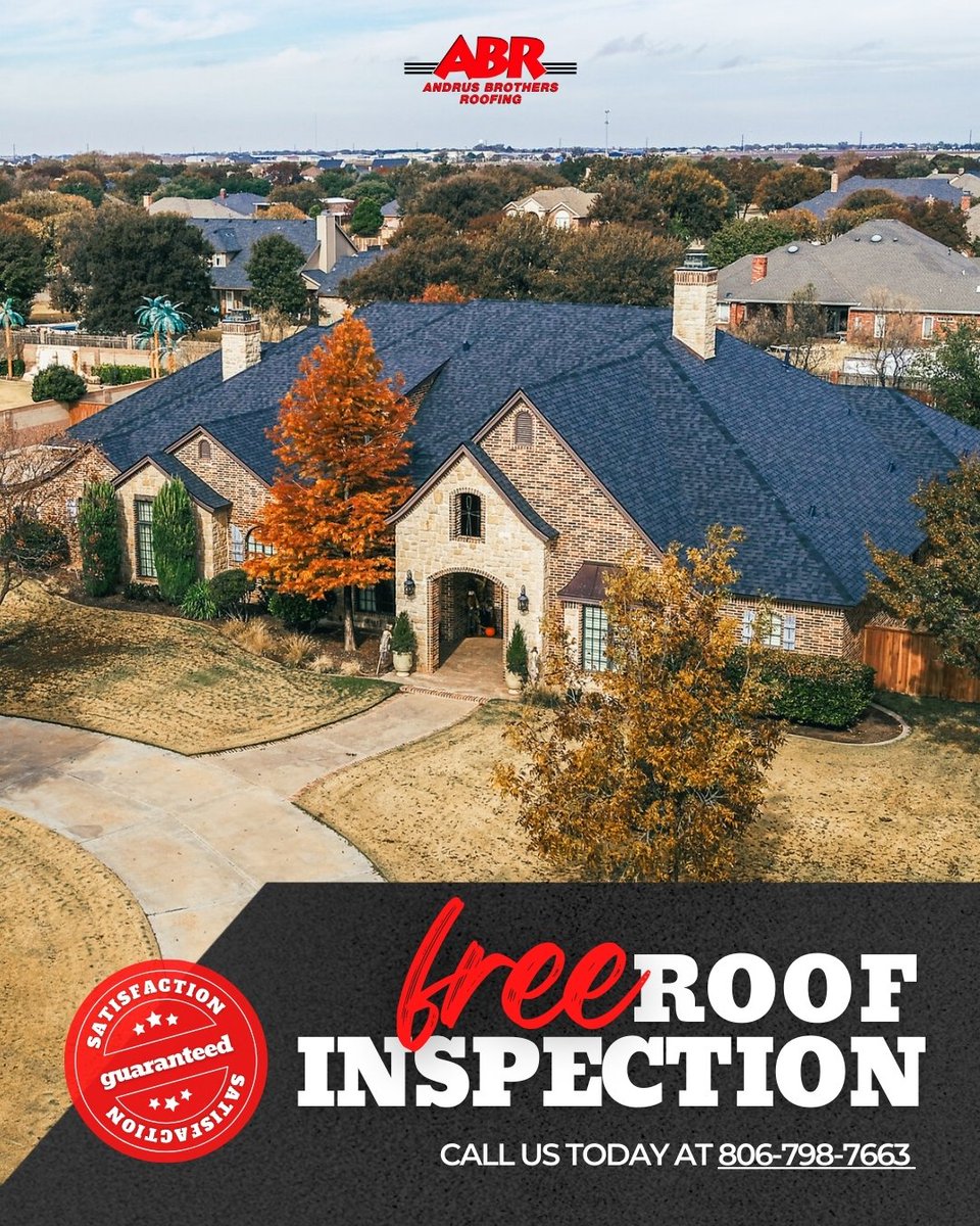 ABR_LBK's tweet photo. Don't let winter weather take a toll on your roof! 🏠 Get a FREE inspection today to address any issues or ensure your roof is in top shape. Contact our team now at 806-798-7663 https://t.co/2Olj9yKcOF