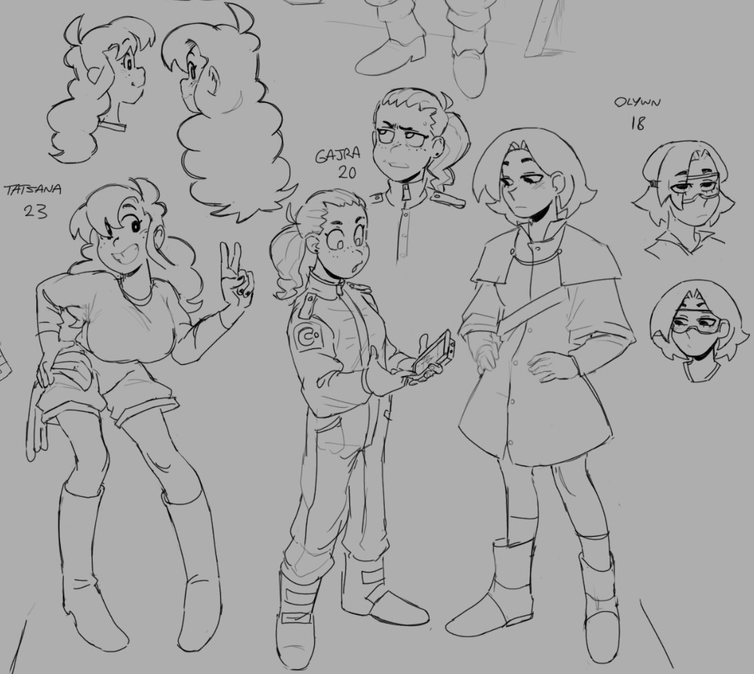 Characters for a backburner project 