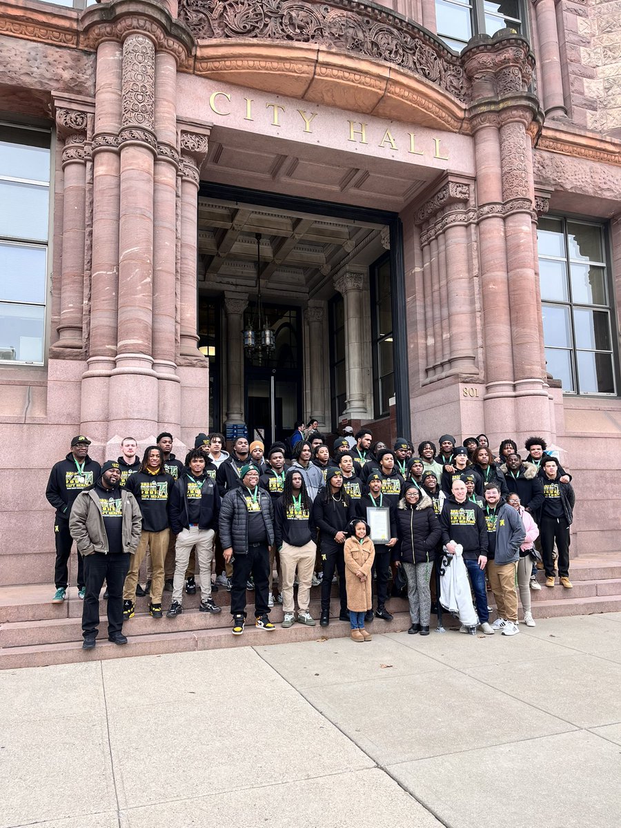 Message of the day... "Keep beating the odds!"

We most definitely will because that's the, “Senator Way" and how we do business. What a great honor for our football program to be honored at City Hall today! We do have unfinished business to take care of. Yes, we are REGIONAL