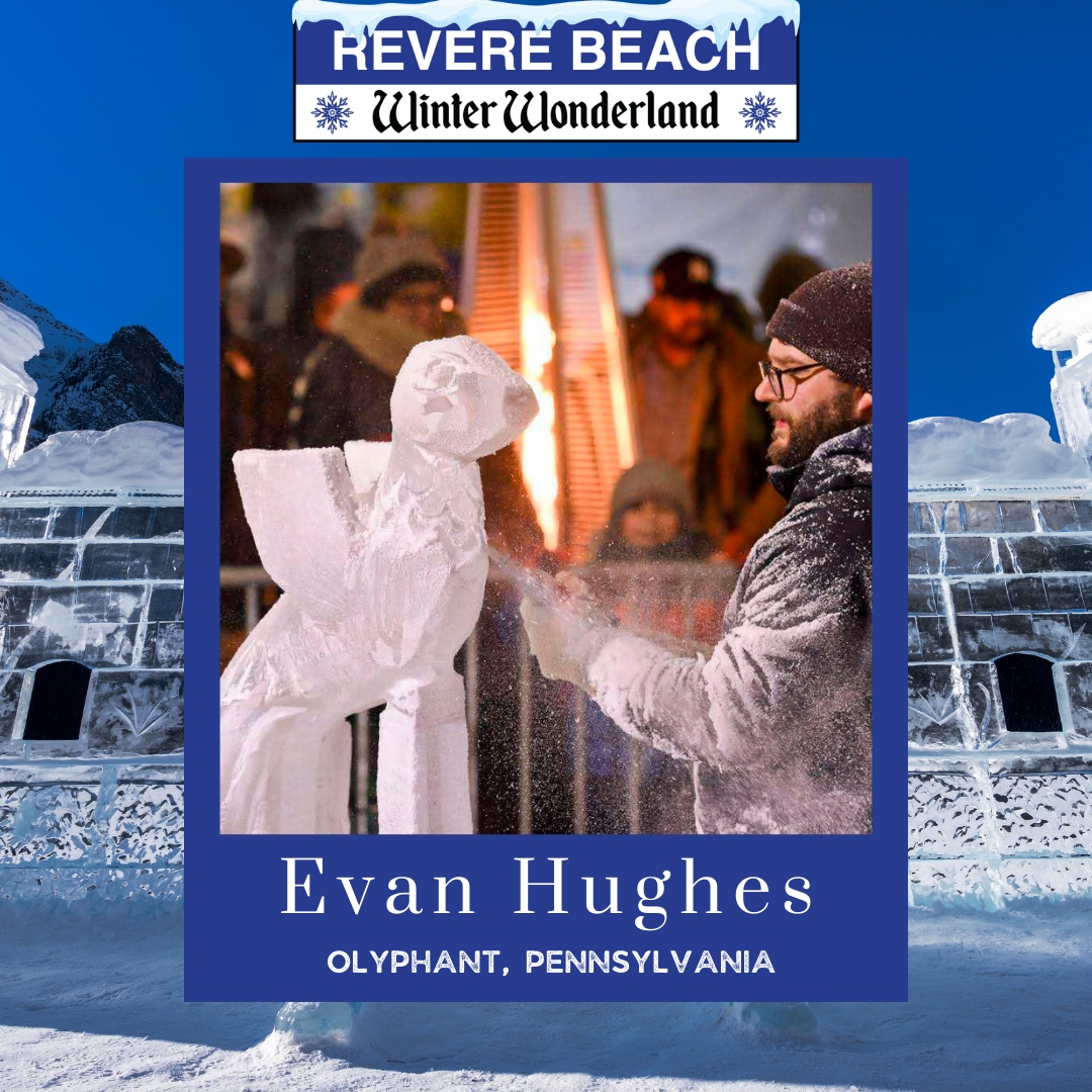Evan Hughes lives in Pennsylvania with his wife and five children. He is a multidisciplinary artist and craftsman whose experience ranges from commercial illustration to woodworking and sculpting. He has been carving ice for 10 years!