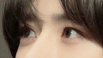 ghostingsoobin's tweet image. beomgyu and his pretty big brown boba eyes 🧸