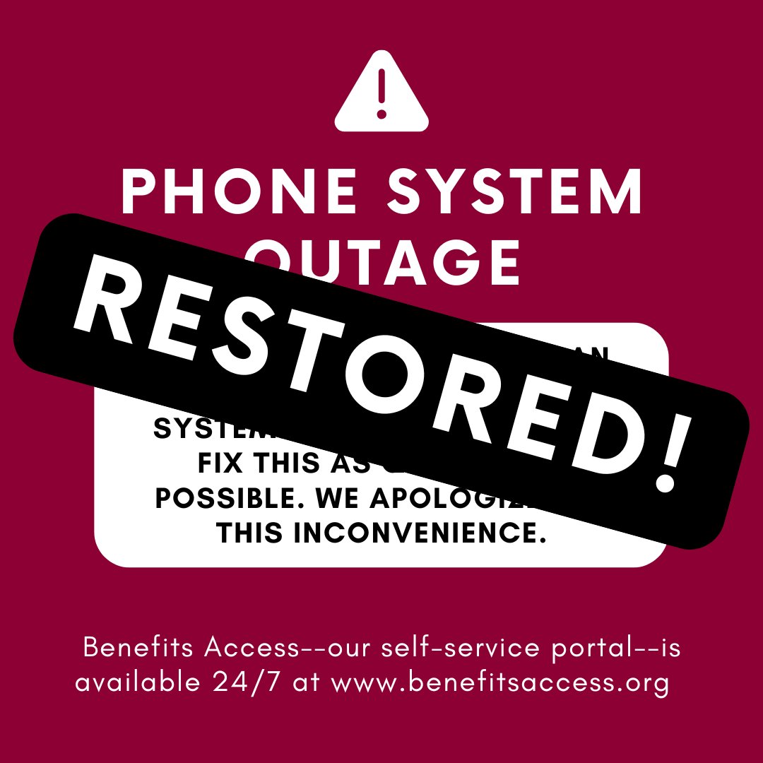 Wespath's phone service is restored after yesterday's outage, and our Customer Service call center is available to answer your participants' calls. Please contact Wespath through your usual channels. We appreciate your patience as we worked through this issue.