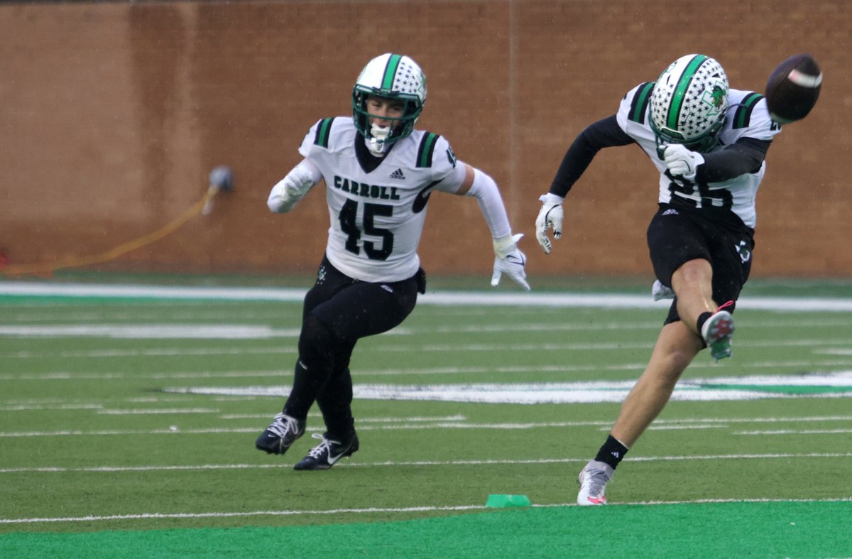 🏈 SportsDayHS 2024 all-area football teams  🏈

First team

- North Crowley's Chris Jimerson Jr.

- DeSoto's Deondrae “Tiger” Riden Jr.

- Celina's Bowe Bentley

- Southlake Carroll's Gavin Strange

Full all area teams 👇
dallasnews.com/high-school-sp…