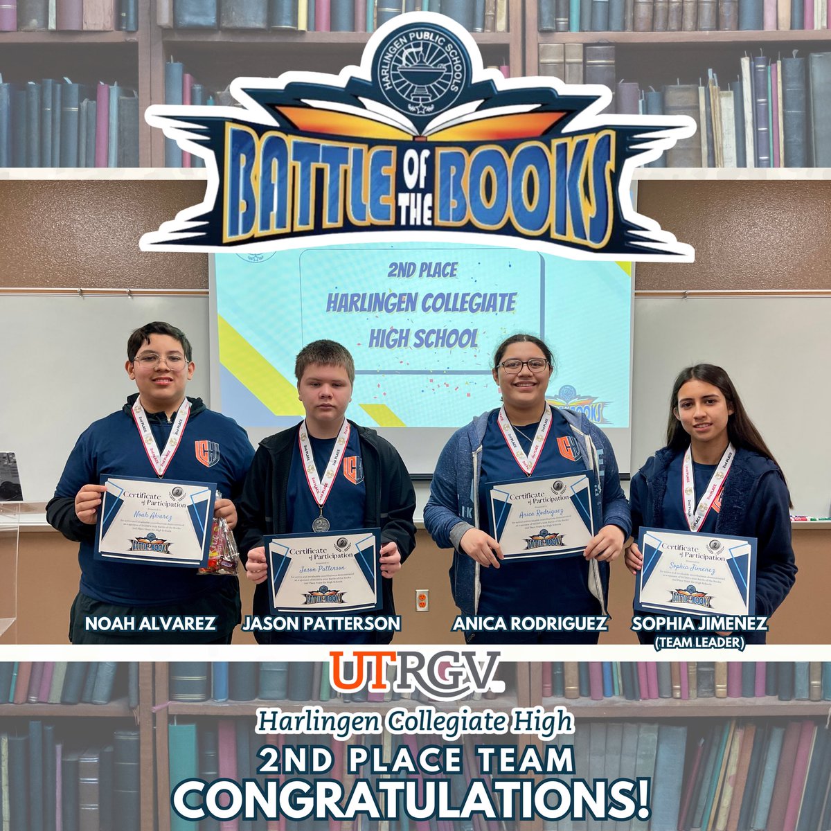 Congratulations to our HCH Battle of the Books team! 🎉📚🏆
Our Owls demonstrated remarkable talent and effort at this year’s annual district competition, earning 2nd place after a highly competitive finish! 🙌🏻🥈 Way to go Owls! 💖📖