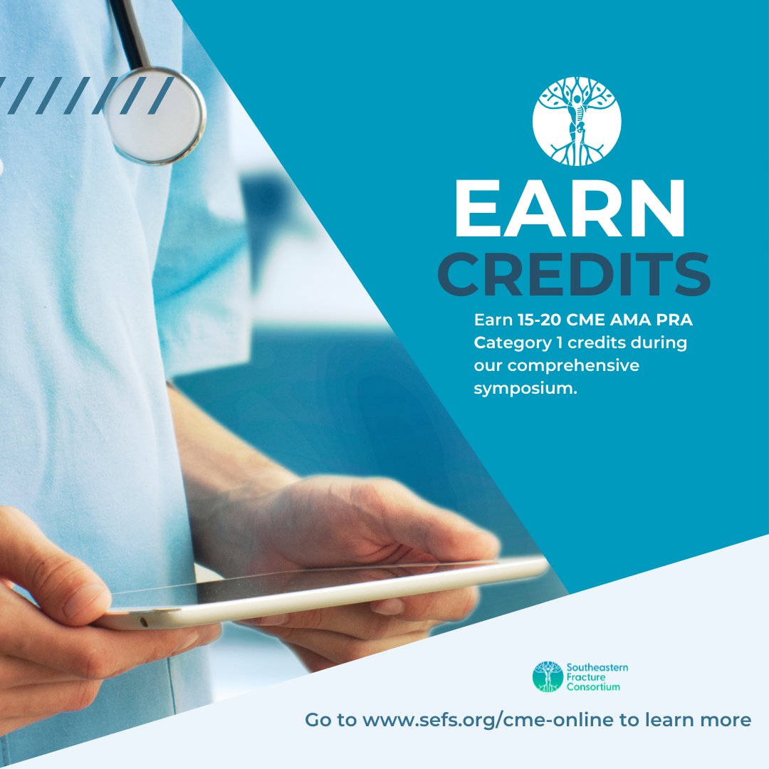 💥 Earn 15-20 CME AMA Credits at SEFS 2025 💥

Attention all Orthopaedic Professionals don’t miss out on earning 15-20 CME AMA credits at SEFS 2025.

📅 Register Today and Save Your Spot
🔗 web.cvent.com/event/c48ef5d3…

#SEFS2025 #CME #orthotwitter