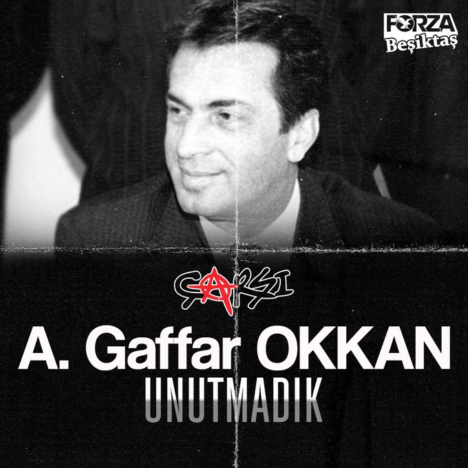 Ali Gaffar Okkan 24 Ocak 2001
Unutmayacağız..!
Saygı, rahmet ve minnetle anıyoruz.

#GaffarOkkan